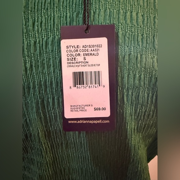 NWT Women’s Adrianna Papell Blouse Size S - Picture 4 of 4